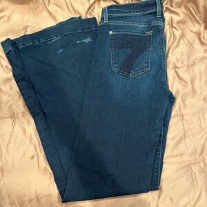 7FAMK Dark Blue Women's Jeans